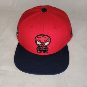 Marvel Lids Kids Spider-Man Red and Black Hat Snap Back NWOT
